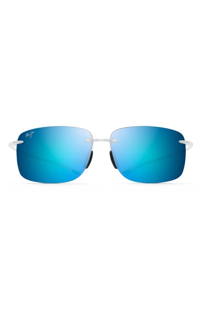 Maui Jim Unisex Hikina Polarized Sunglasses, Hikina In Blue Mir Pol