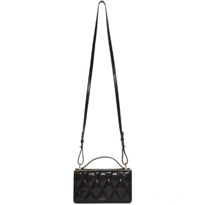 Givenchy Black Leather Wallet Chain Bag In 001 Black