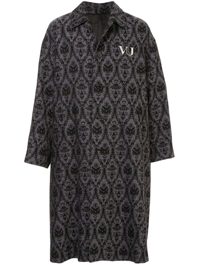 Undercover X Valentino Single-breasted Coat In Black