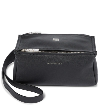Givenchy Pandora Mini Leather Shoulder Bag In Black