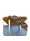 Fendi Mini Flip Bag Light Blue In A-merl+marr+camel+os