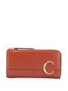 Chloé C Long Wallet In Brown