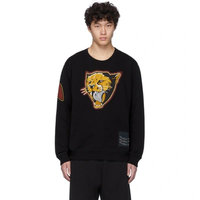 Givenchy Tiger-patch Cotton Sweatshirt In Black