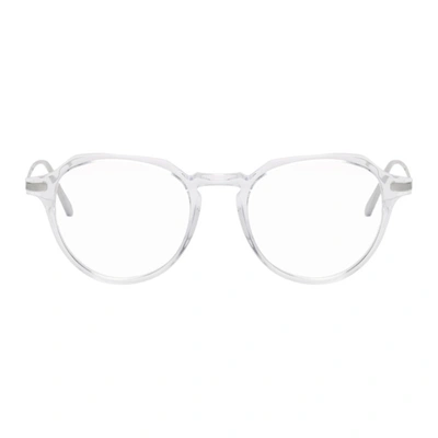 Cutler And Gross Transparent 1302-04 Glasses In Crystal