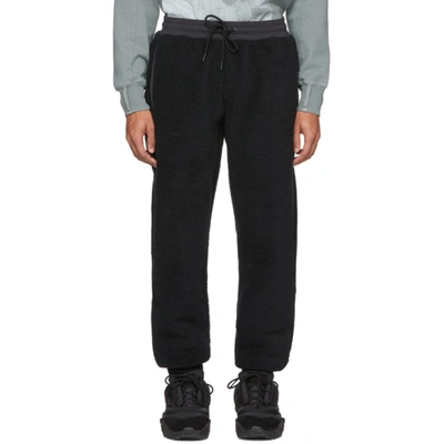 Li-ning Black Fleece Jogger Lounge Pants In Standardblk