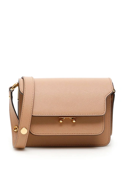 Marni Trunk Mini Bag In Beige