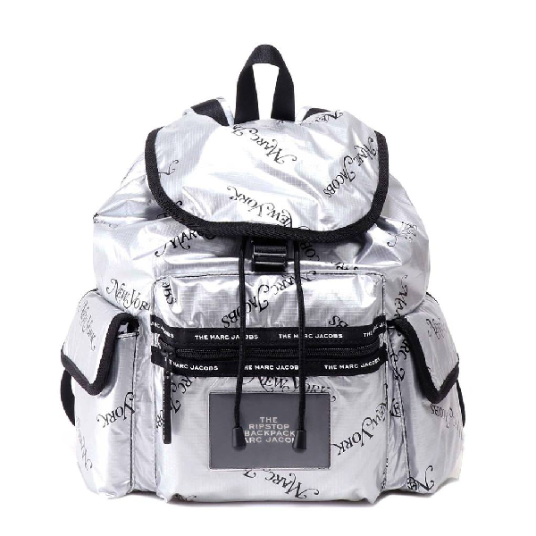 Marc Jacobs X New York Magazine The Ripstop Backpack In Silver | ModeSens