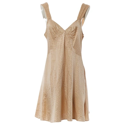 Pre-owned Marc Jacobs Silk Mini Dress In Pink