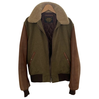 Pre-owned Schott Khaki Tweed Jacket