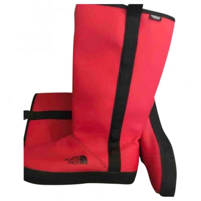 Pre-owned The North Face Red Rubber Boots