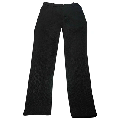Pre-owned Maje Straight Pants In Black