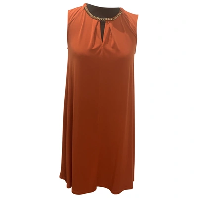 Pre-owned Calvin Klein Mid-length Dress In Orange