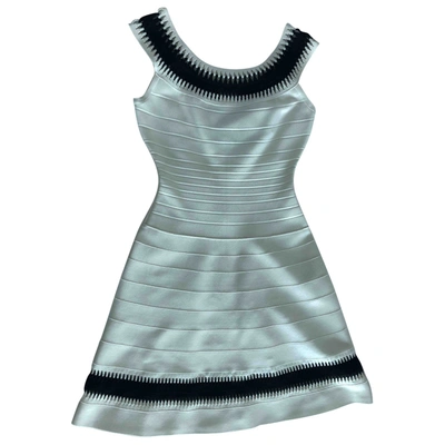 Pre-owned Herve Leger White Dress