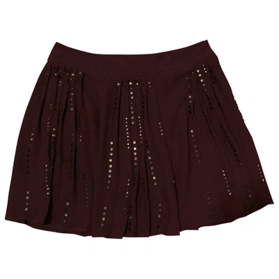 Pre-owned Diane Von Furstenberg Silk Mini Skirt In Other
