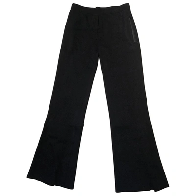 Pre-owned Helmut Lang Wool Trousers In Black