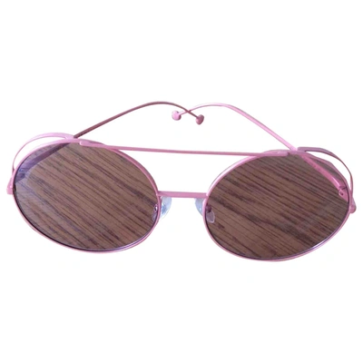 Pre-owned Fendi Pink Metal Sunglasses