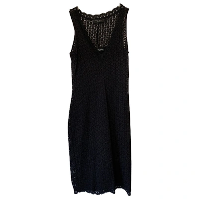 Pre-owned Karen Millen Lace Mid-length Dress In Black
