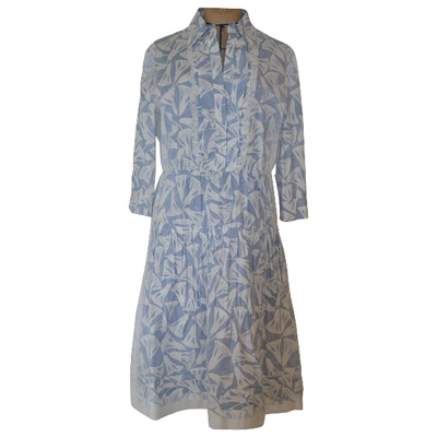 Pre-owned Prada Blue Cotton Dress