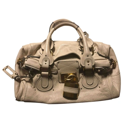 Pre-owned Chloé Paddington Ecru Leather Handbag