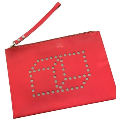 Pre-owned Pierre Hardy Leather Clutch Bag In Pink
