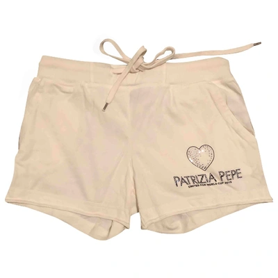 Pre-owned Patrizia Pepe White Cotton Shorts