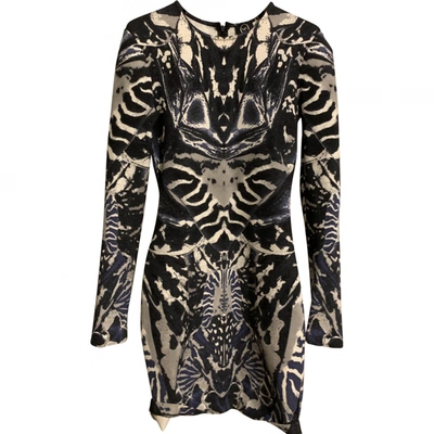 Pre-owned Mcq By Alexander Mcqueen Mini Dress In Blue
