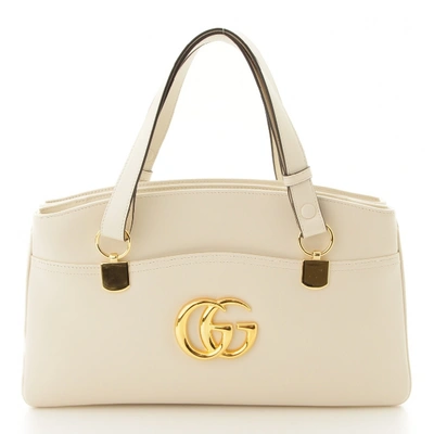 Pre-owned Gucci Arli White Leather Handbag