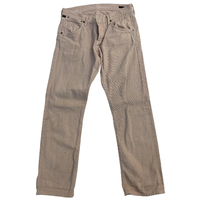 Pre-owned Citizens Of Humanity Straight Pants In Pink