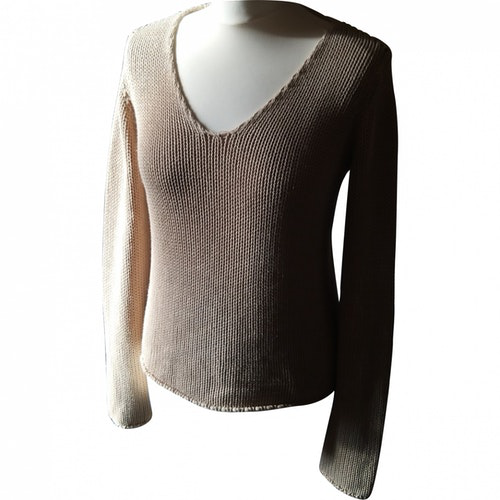 Pre-owned Armani Jeans Jumper In Beige | ModeSens