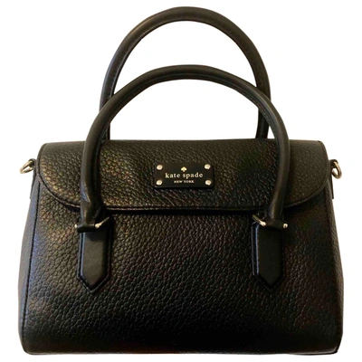Pre-owned Kate Spade Leather Bag In Black