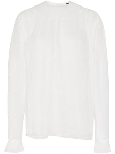 032c Cosmic Workshop Plissé Top In White