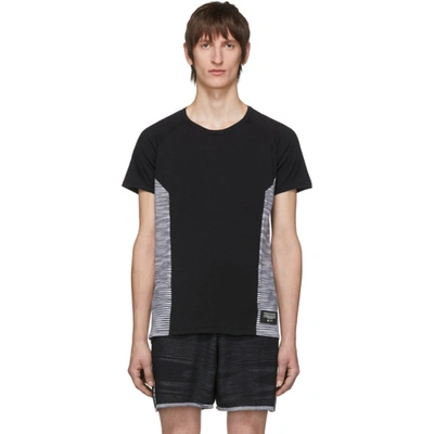 Adidas Originals X Missoni Striped Panel T-shirt In Black