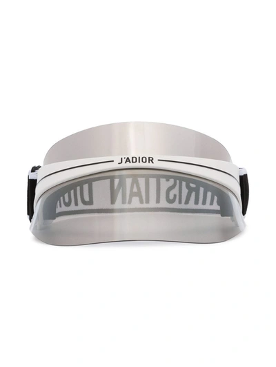 Dior Grey Club 1 Ja Visor In White