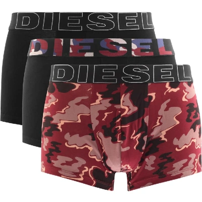 Diesel Underwear Damien 3 Pack Boxer Shorts Black