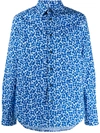 Marni Printed Shirt In Blue