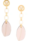 Marni Plume Drop Earrings In Pink