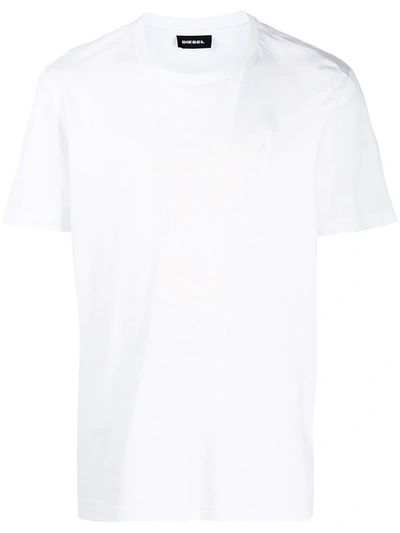 Diesel T-just J-10 Logo T-shirt In White