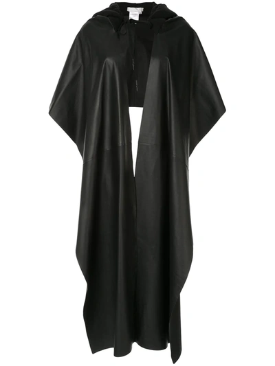 Litkovskaya Huska Hooded Cape In Black