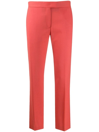 Ps By Paul Smith Cropped Tailored Trousers In Red