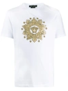 Versace Sequin-embellished Medusa T-shirt In White