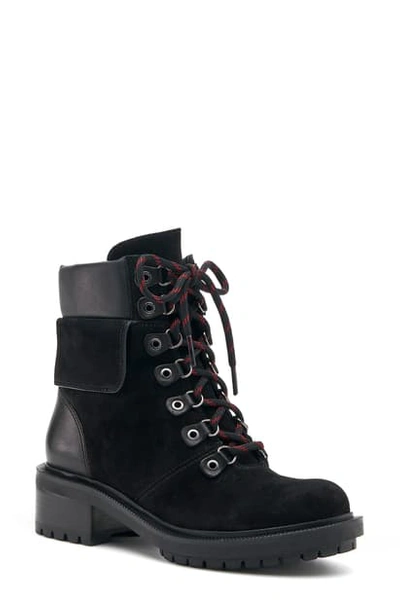 Botkier Madigan Suede Lace-up Booties In Black