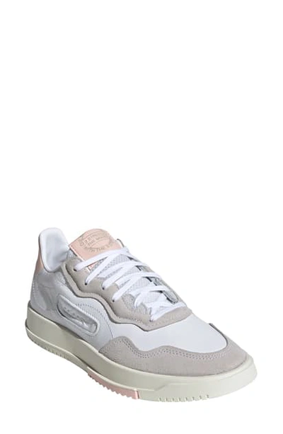 Adidas Originals Women's Sc Premiere Low-top Sneakers In White/ White/ Icey Pink