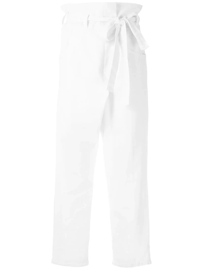 Osklen Wrap Denim Trousers In White