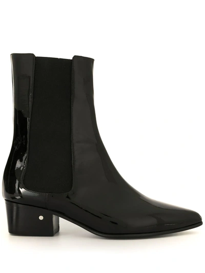 Laurence Dacade Valdo Patent Boots In Black