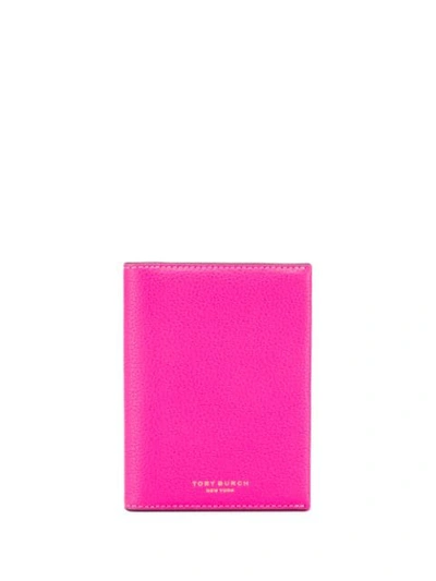 Tory Burch Colour Block Wallet In Pink