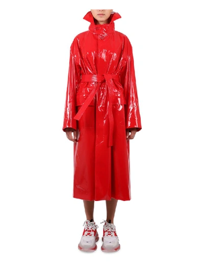Balenciaga Red Raincoat