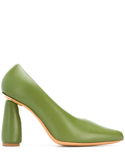 Jacquemus 'les Chaussures Jacques' Pumps, 100mm In Green