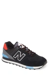 New Balance Men's 574 Casual Sneakers From Finish Line In Black Suede