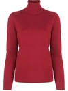 Aztech Mountain Matterhorn Turtle Neck Jumper In Red