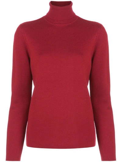 Aztech Mountain Matterhorn Turtle Neck Jumper In Red